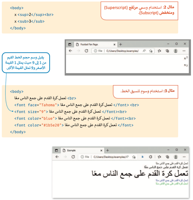 التنسيق باستخدام وسوم HTML | الوحدة الخامسة | الدرس الأول - مدونة معلم ...