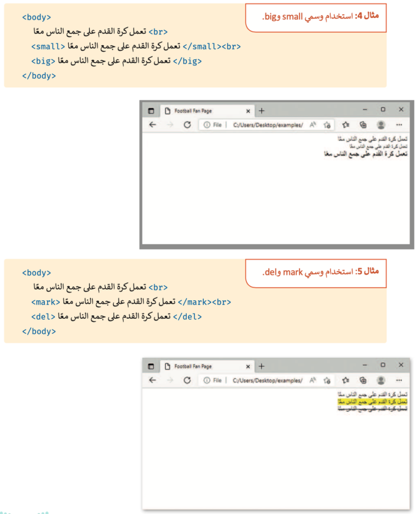 التنسيق باستخدام وسوم HTML | الوحدة الخامسة | الدرس الأول - مدونة معلم ...