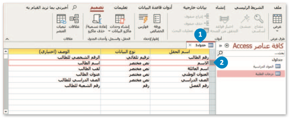 إنشاء قواعد البيانات 