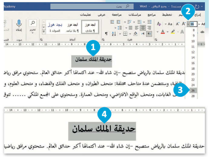 تنسيق النص 
