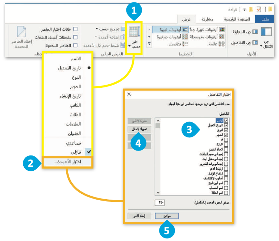 الملفات والمجلدات