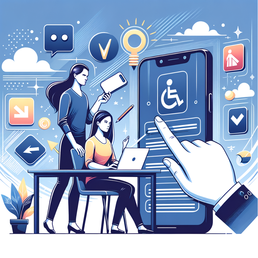 ميزات قابلية الوصول في التطبيق